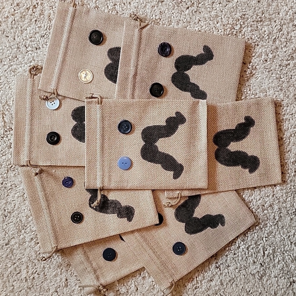 Big City Greens "Saxon" burlap drawstring bags